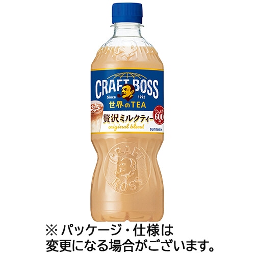 サントリー クラフトボス 贅沢ミルクティー 600ml ペットボトル 1ケース(24本)