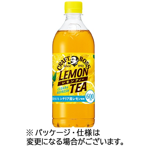 サントリー クラフトボス レモンティー 600ml ペットボトル 1ケース(24本)
