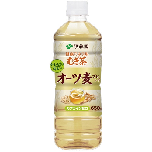 伊藤園 健康ミネラルむぎ茶 オーツ麦ブレンド 650ml ペットボトル 1ケース(24本)