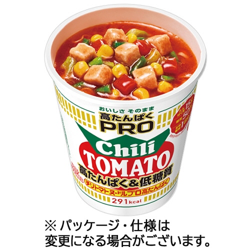 日清食品 カップヌードルPRO 高たんぱく&低糖質 チリトマトヌードル 79g 1ケース(12食)