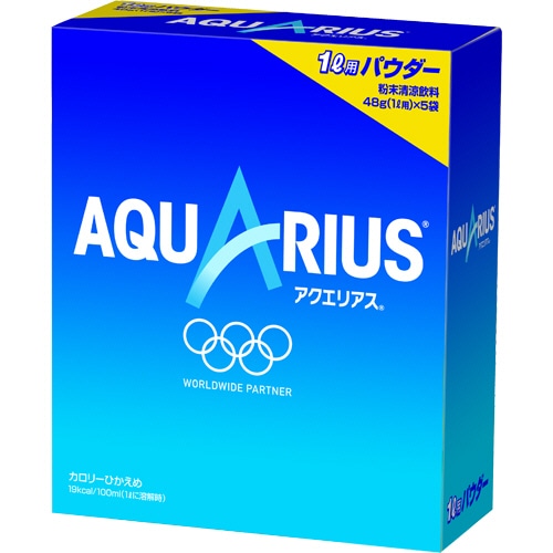 コカ・コーラ アクエリアス パウダー1L用 48g 1セット(25袋:5袋×5箱)