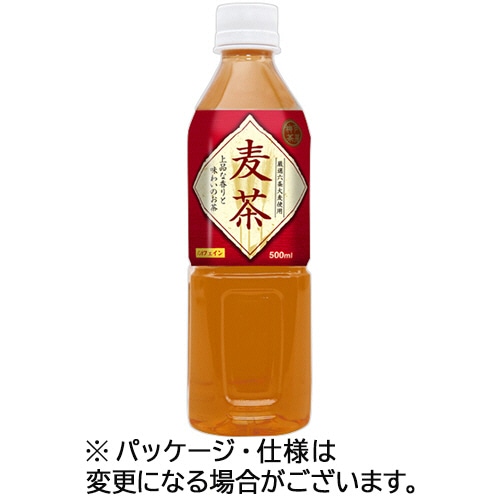 富永貿易 神戸茶房 麦茶 500mL ペットボトル 1ケース(24本)