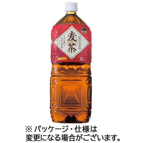 富永貿易 神戸茶房 麦茶 2L ペットボトル 1セット(18本:6本×3ケース)