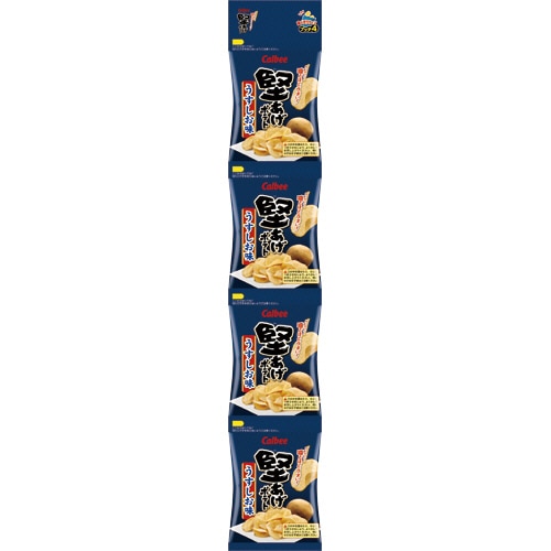 カルビー 堅あげポテト プッチ4 うすしお味 60g(15g×4袋)/パック 1セット(10パック)