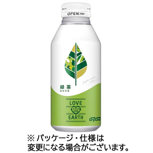ダイドードリンコ　ラブジアース　緑茶　４００ｇ　ボトル缶　１ケース（２４本）
