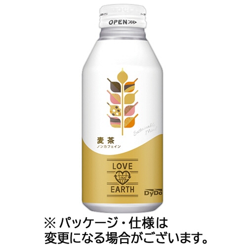 ダイドードリンコ　ラブジアース　麦茶　３７０ｇ　ボトル缶　１セット（４８本：２４本×２ケース）