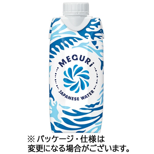 伊藤園　ＭＥＧＵＲＩ　ＪＡＰＡＮＥＳＥ　ＷＡＴＥＲ（メグリウォーター）　３３０ｍＬ　紙パック（口栓付）　１セット（２４本：１２本×２ケース）