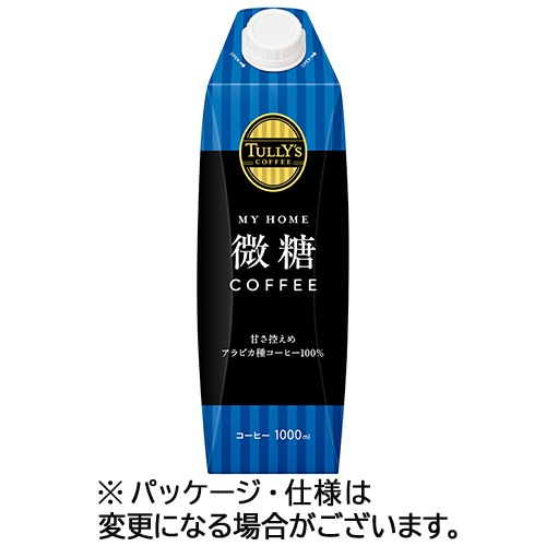 伊藤園 タリーズコーヒー マイホーム 微糖 1000ml 紙パック(口栓付) 1ケース(6本)