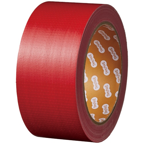 ＴＡＮＯＳＥＥ　布テープ（カラー）　５０ｍｍ×２５ｍ　厚み約０．１７ｍｍ　赤　１セット（３０巻）