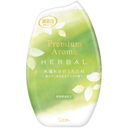 エステー　お部屋の消臭力　Ｐｒｅｍｉｕｍ　Ａｒｏｍａ　ＨＥＲＢＡＬ　木漏れ日のうたたね　４００ｍＬ　１セット（３個）