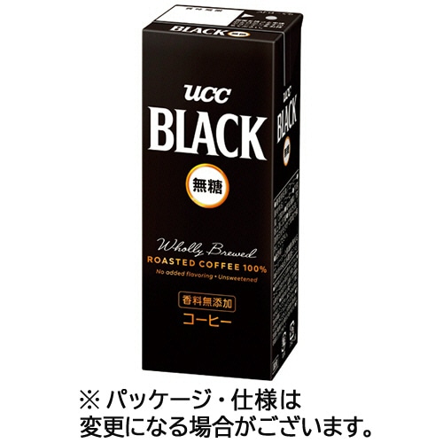UCC BLACK 無糖 200mL 紙パック 1セット(48本:24本×2ケース)