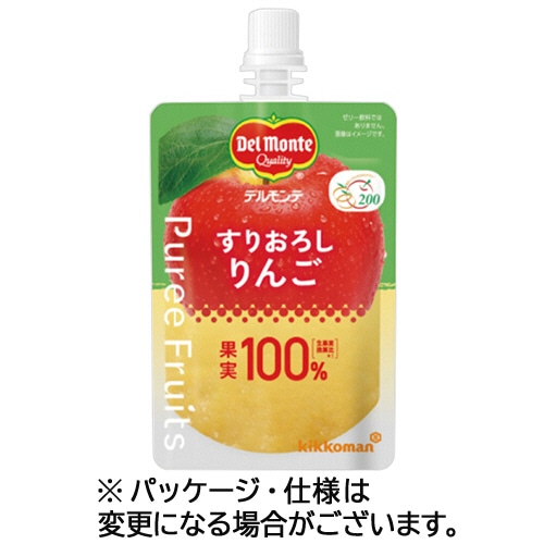 キッコーマン　デルモンテ　ピュレフルーツ　すりおろしりんご　１１０ｇ　パウチ　１セット（６パック）