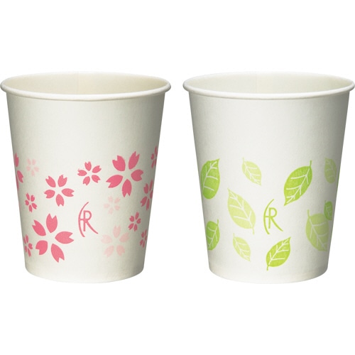 ファーストレイト うがい用紙コップ さくら&はっぱ 150ml(5オンス) FR-283 1セット(3000個:1000個×3箱)