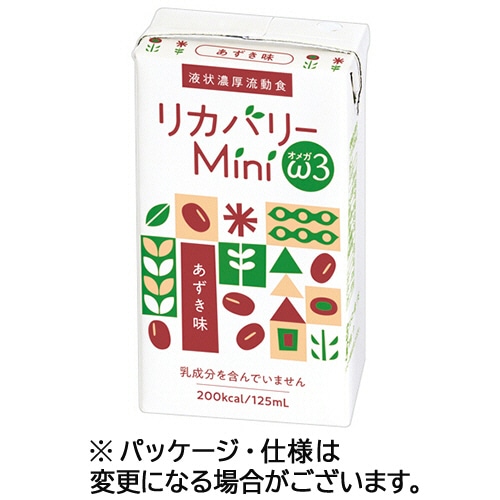 ニュートリー リカバリーMini ω3 あずき味 125mL 紙パック 1ケース(24本)