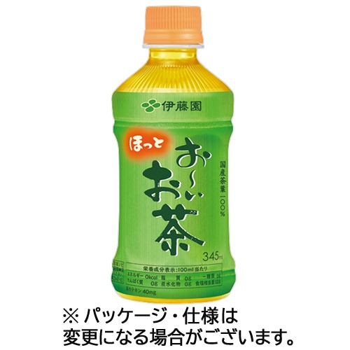 伊藤園　おーいお茶　緑茶　ホット対応　３４５ｍＬ　ペットボトル　１ケース（２４本）
