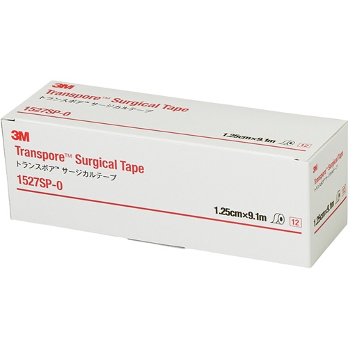 3M トランスポア サージカルテープ スモールパック 12.5mm×9.1m 1527SP-0 1セット(36巻:12巻×3箱)