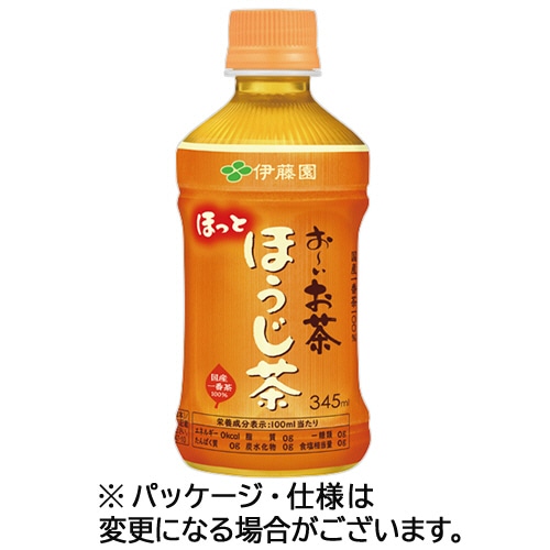 伊藤園　おーいお茶　ほうじ茶　ホット対応　３４５ｍＬ　ペットボトル　１ケース（２４本）