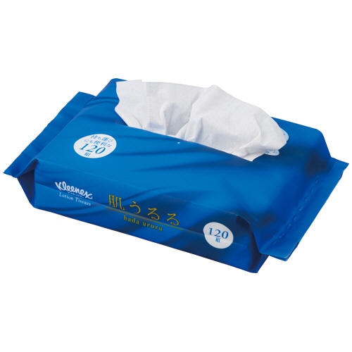 日本製紙クレシア クリネックスティシュー ローション 肌うるる ソフトパック 120組/個 1セット(5個)