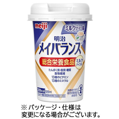 明治 メイバランスMiniカップ ミルクティー味 125mL 1セット(24本)
