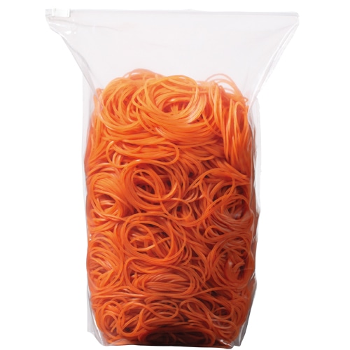 TANOSEE 輪ゴム #18 内径44.5mm 500g入 スライダーチャック 1セット(5袋)