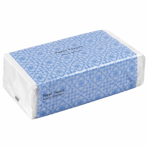 TANOSEE ペーパータオル(レギュラー) 200枚/パック 1セット(5パック)