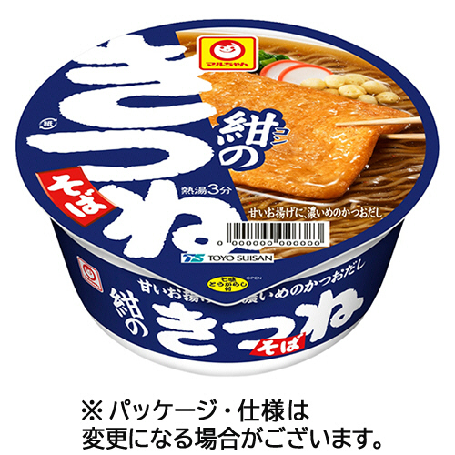 東洋水産　マルちゃん　紺のきつねそば　８８ｇ　１セット（２４食）