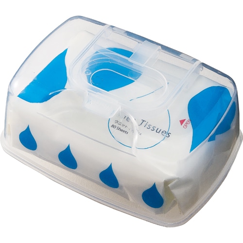 TANOSEE ウエットティッシュ ワンプッシュケース 本体 1セット(800枚:80枚×10個)