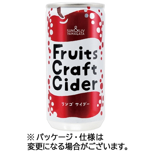 山形食品　フルーツクラフトサイダー　リンゴサイダー　２００ｍＬ　缶　１セット（６０本：３０本×２ケース）