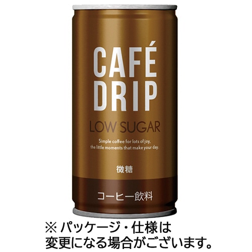 富永貿易　カフェドリップ　微糖コーヒー　１８５ｇ　缶　１セット（６０本：３０本×２ケース）