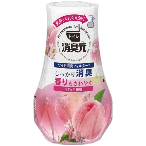 小林製薬　トイレの消臭元　もぎたて白桃　４００ｍＬ　１セット（３個）