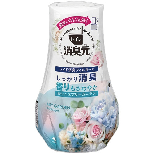 小林製薬　トイレの消臭元　風そよぐエアリーガーデン　４００ｍＬ　１セット（３個）