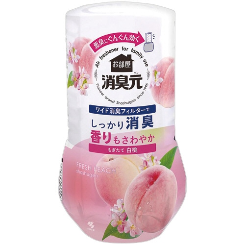 小林製薬　お部屋の消臭元　もぎたて白桃　４００ｍＬ　１セット（３個）