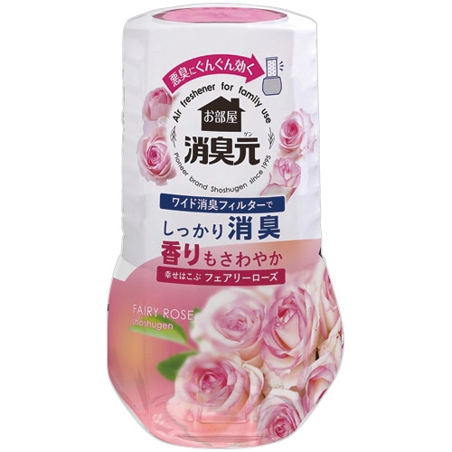 小林製薬　お部屋の消臭元　幸せはこぶフェアリーローズ　４００ｍＬ　１セット（３個）