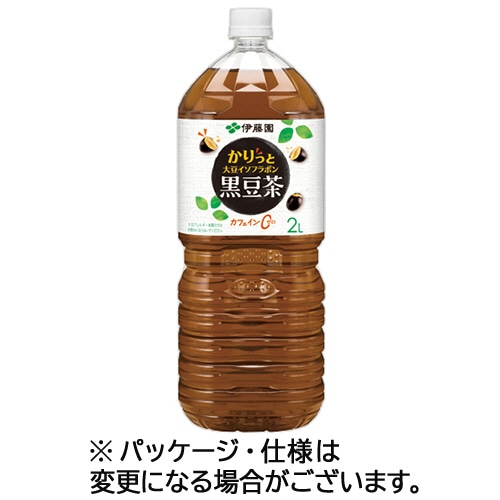 伊藤園　かりっと大豆イソフラボン　黒豆茶　２Ｌ　ペットボトル　１ケース（６本）