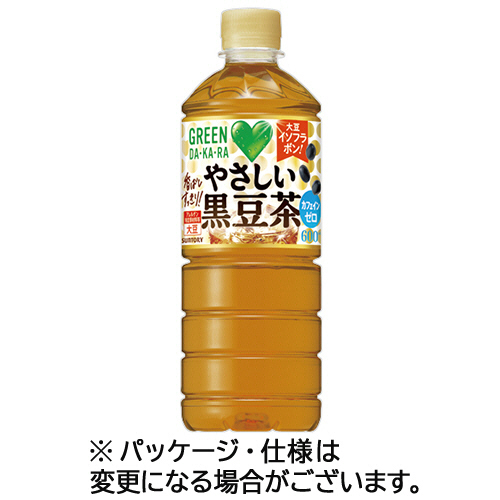 サントリー　ＧＲＥＥＮ　ＤＡ・ＫＡ・ＲＡ　やさしい黒豆茶　６００ｍＬ　ペットボトル　１セット（４８本：２４本×２ケース）