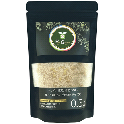 エム・シ－通商　無機物培養土　ピュアグロウ　０．３Ｌ／袋　ＭＭＫ－０１０３　１セット（１２袋）