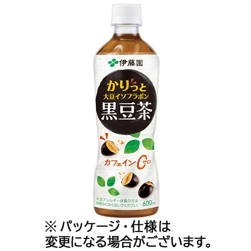 伊藤園　かりっと大豆イソフラボン　黒豆茶　６００ｍＬ　ペットボトル　１ケース（２４本）