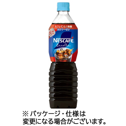 ネスレ　ネスカフェ　エクセラ　ボトルコーヒー　カフェインレス無糖　９００ｍＬ　ペットボトル　１セット（２４本：１２本×２ケース）