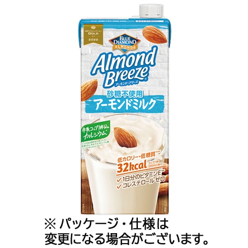 ポッカサッポロ アーモンド・ブリーズ 砂糖不使用 1L 紙パック(口栓付) 1ケース(6本)