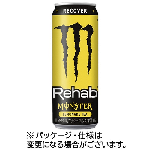 アサヒ飲料 モンスター リハブ レモネードティー 345ml 缶 1ケース(24本)