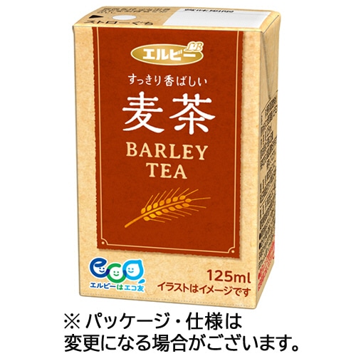 エルビー 麦茶 125ml 紙パック 1セット(90本:30本×3ケース)