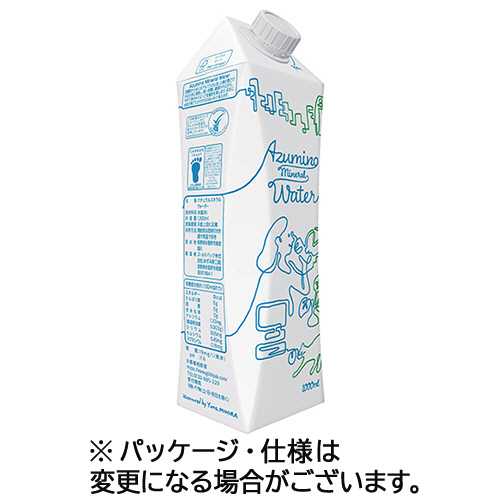 ゴールドパック　Ａｚｕｍｉｎｏ　Ｍｉｎｅｒａｌ　Ｗａｔｅｒ　１Ｌ　紙パック　１ケース（６本）