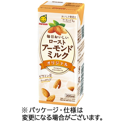 マルサンアイ 毎日おいしいローストアーモンドミルク オリジナル 200mL 紙パック 1ケース(24本)