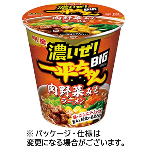 明星食品 濃いぜ!一平ちゃんBIG 肉野菜みそラーメン 97g 1ケース(12食)
