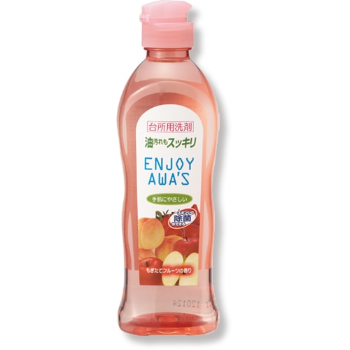 (ケア商品)(まとめ)エンジョイアワーズ 台所用洗剤 もぎたてフルーツの香り 本体 250ml×30本