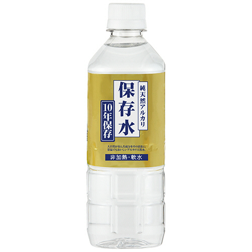 ケイ・エフ・ジー　純天然アルカリ保存水（１０年保存）　５００ｍＬ　ペットボトル　１セット（４８本：２４本×２ケース）