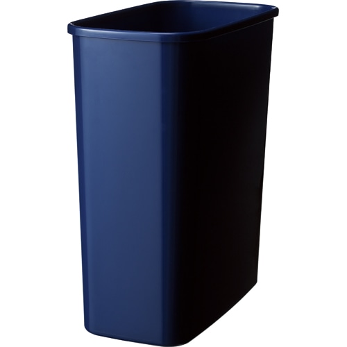 TANOSEE エコダストボックス 角型 M 15.5L ダークブルー 1セット(5個)