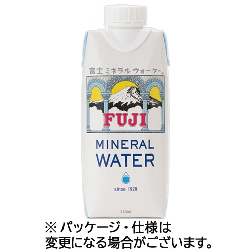 富士ミネラルウォーター 330mL 紙パック 1セット(36本:18本×2ケース)