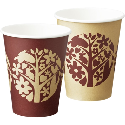 TANOSEE 厚紙タンブラー Nature and Friends 280ml(9.5オンス) 1セット(1000個:50個×20パック)