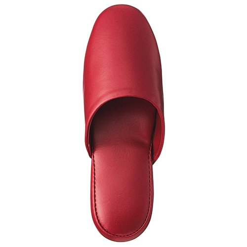 オーミケンシ 高周波レザースリッパ レッド 1セット(10足)